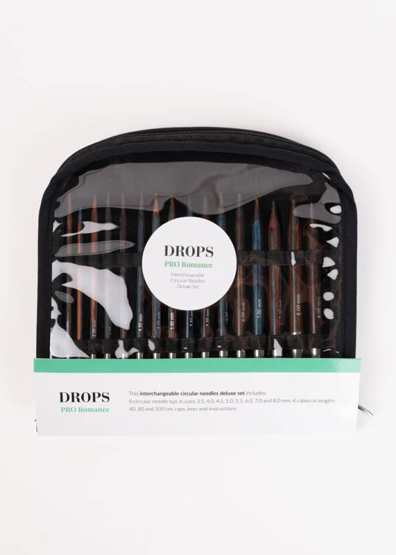 DROPS Pro Romance Udskiftelige Rundpindesæt Deluxe