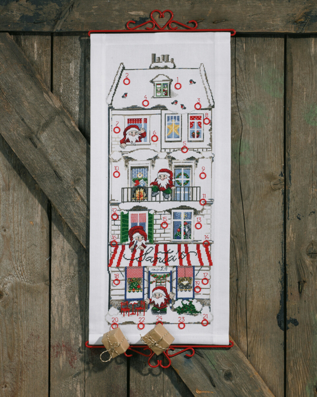 Broderikit Julemandens hus B5125/32 32x70 cm