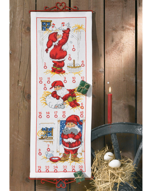 Broderikit Nisser i stalden 5125/32 32 x 85 cm