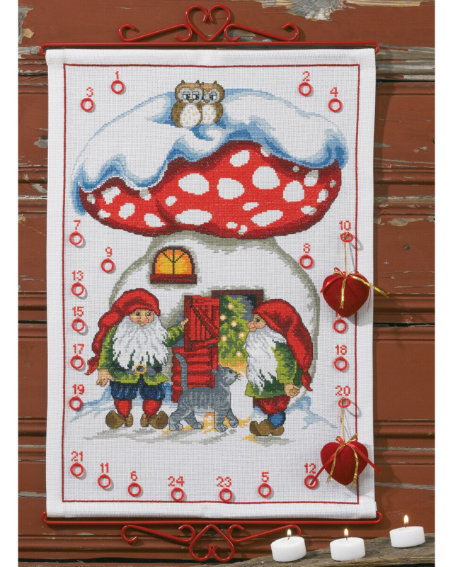 Broderikit 2 nisser m/kat 5125/38 38 x 53 cm