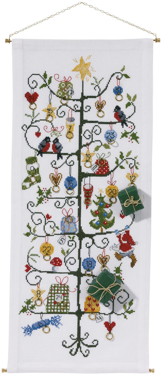 Broderikit Juletræ 30 x 71 cm R5205/30