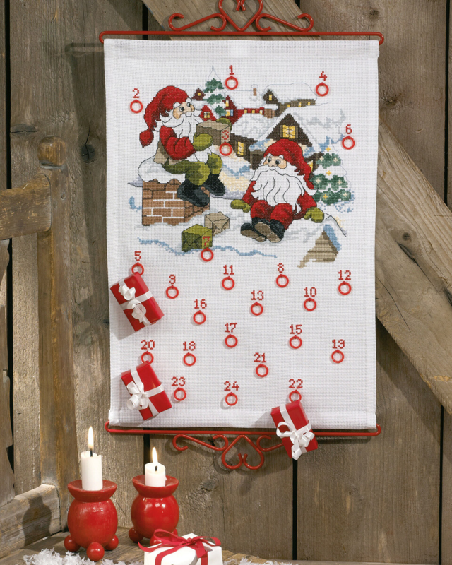 Broderikit Nisser på taget 5125/32 32 x 43 cm