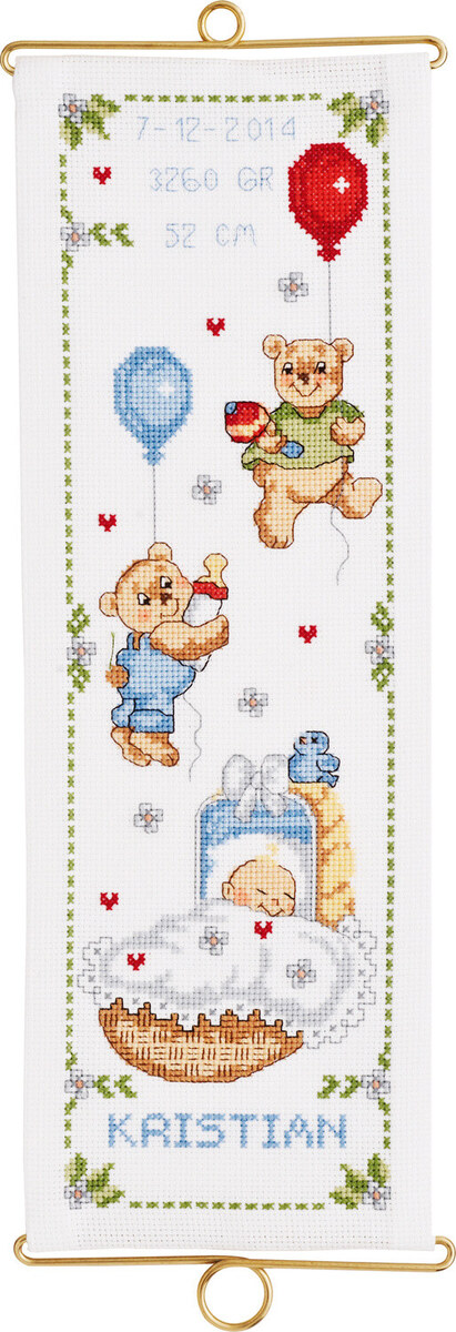 Broderikit Kristian dåb M/5188/14 14 x 40 cm