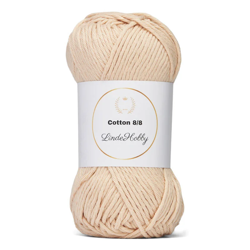 LindeHobby Cotton 8/8 - Natural Harmony, 10 ngl 023 Ecru
