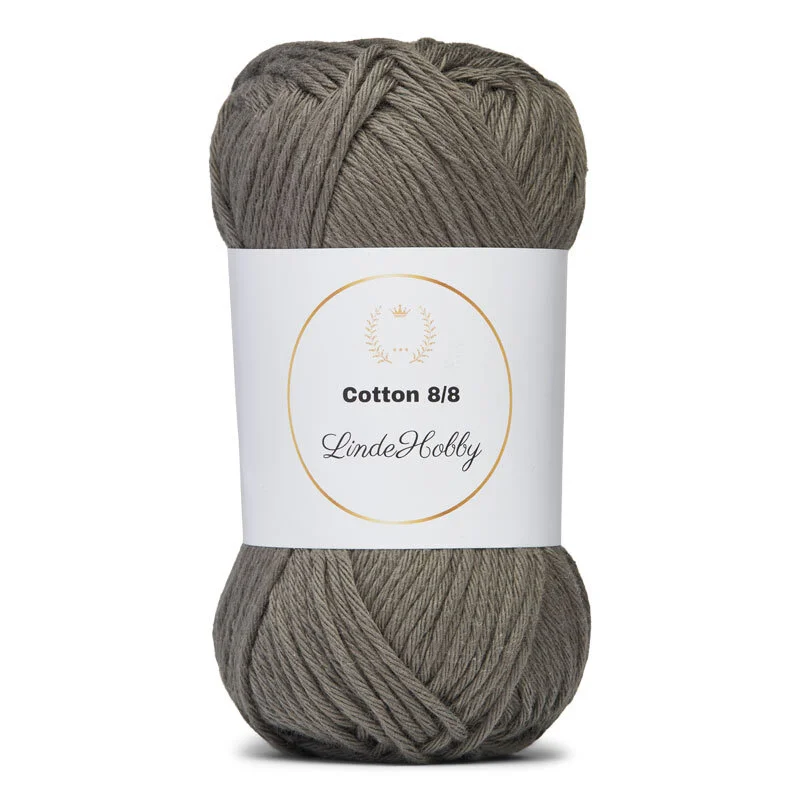 LindeHobby Cotton 8/8 - Natural Harmony, 10 ngl 070 Cemento