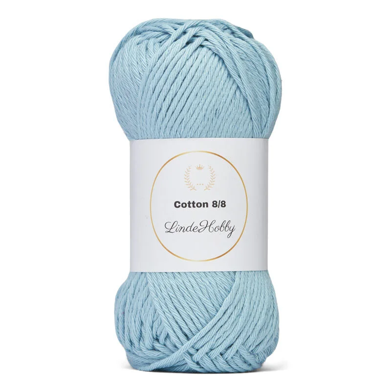 LindeHobby Cotton 8/8 - Soft Pastel Dream, 10 ngl 002 Aquamarina