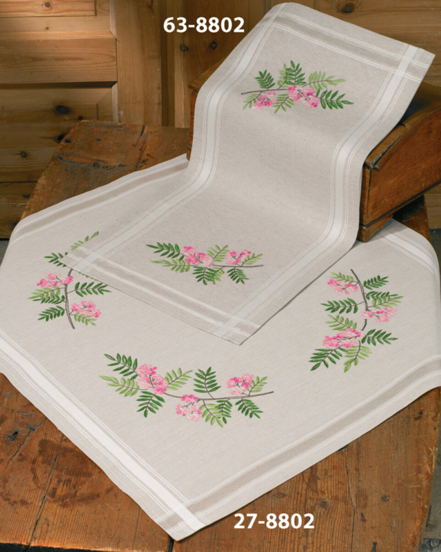 Broderikit Rønnebær 40 x 80 cm