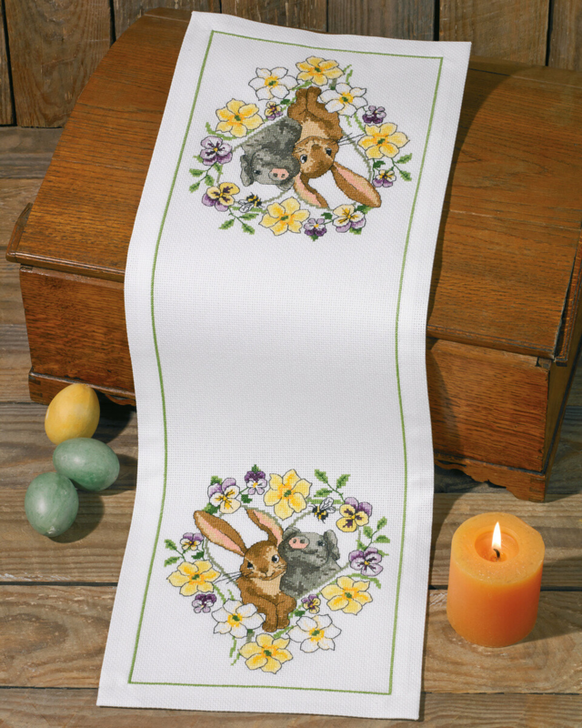 Broderikit Nye venner 24 x 68 cm