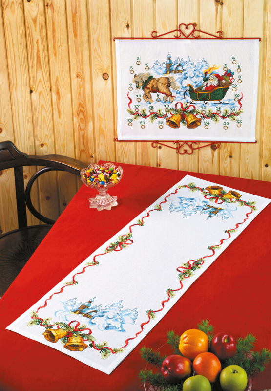 Broderikit Klokker/kirke 35x101cm