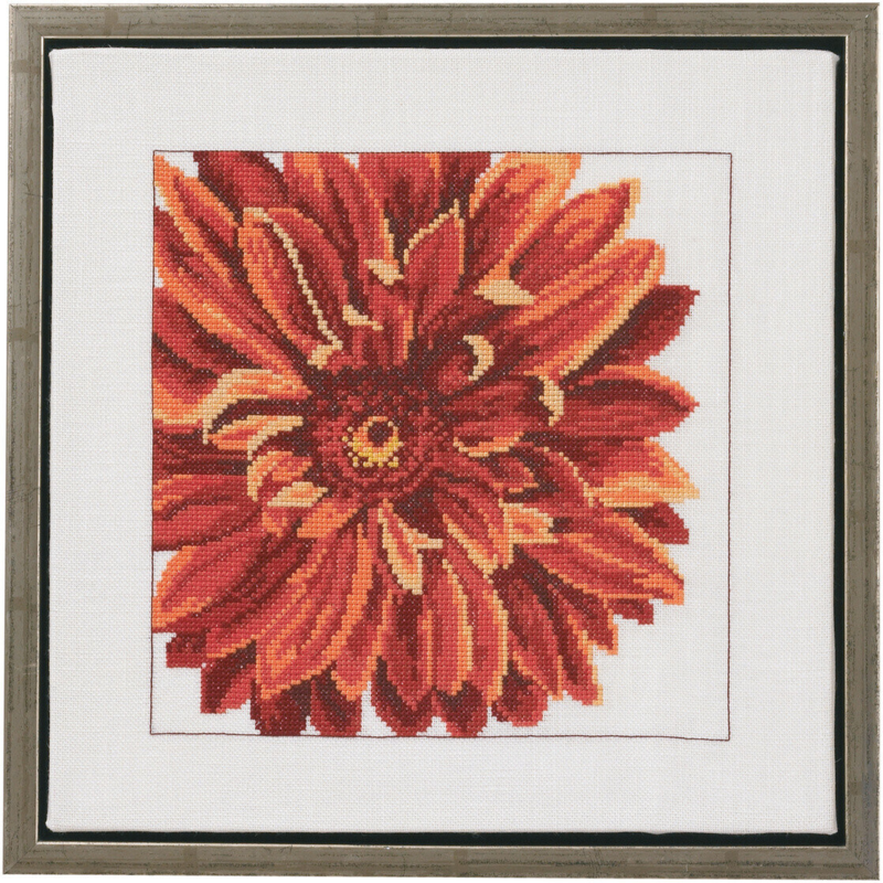 Broderikit Dahlia 30 x 30 cm