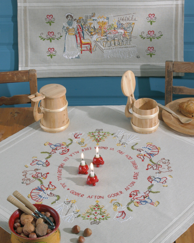 Broderikit Juleaften 80 x 40 cm