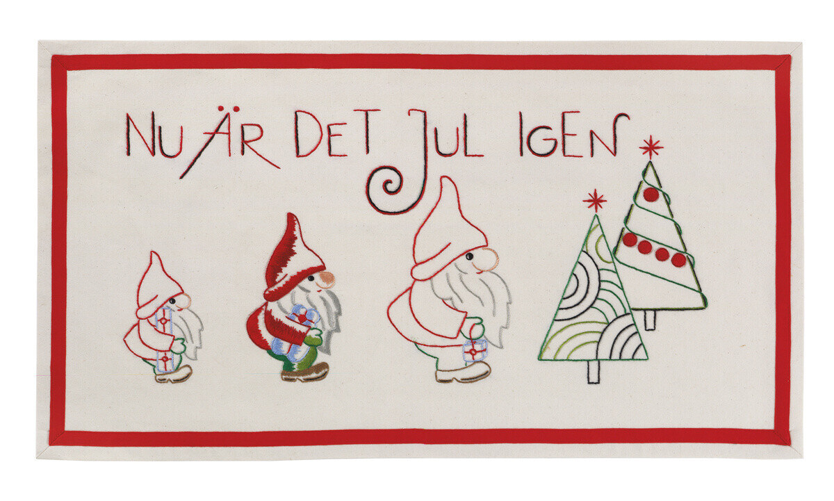 Broderikit Nu er det jul igen... 69 x 37 cm