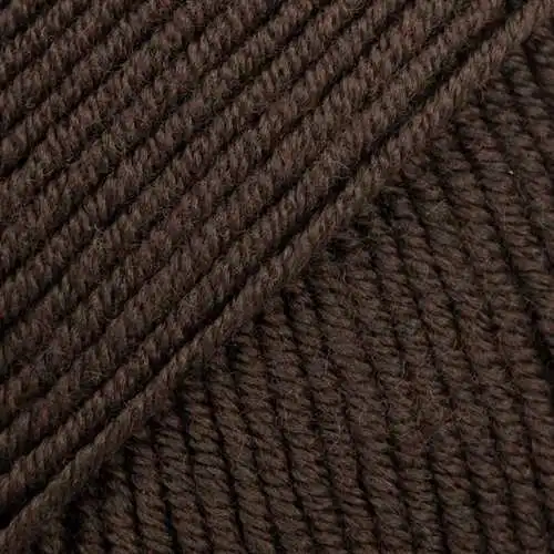 Merino Extra Fine 09 Mørkebrun (Uni Colour)