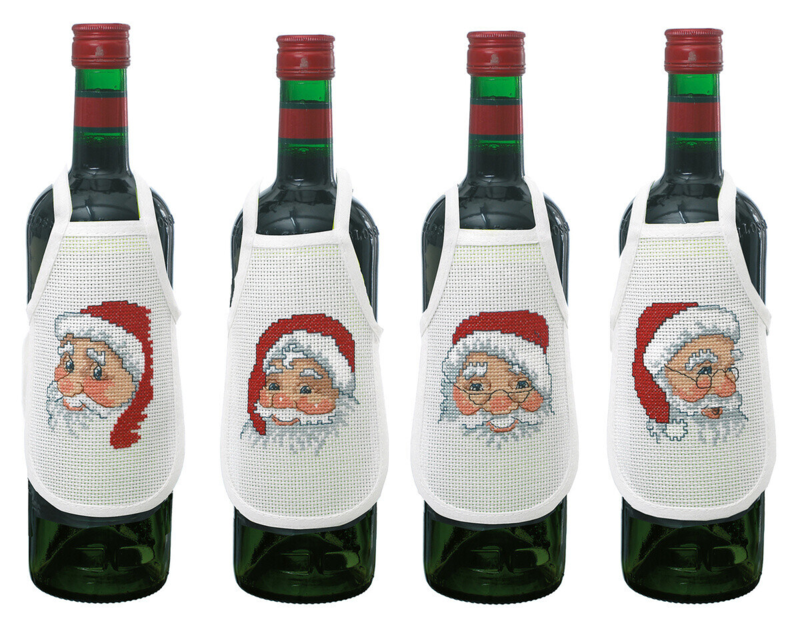 Broderikit 4 nissehoveder 10 x 15 cm