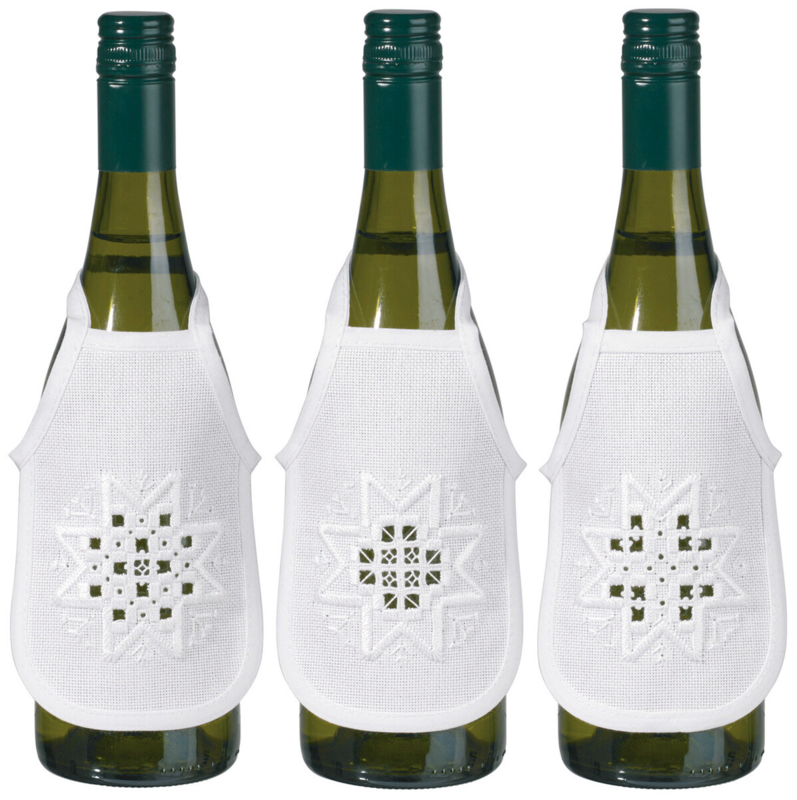 Broderikit Hardanger stjerne 3 pk 10 x 15 cm