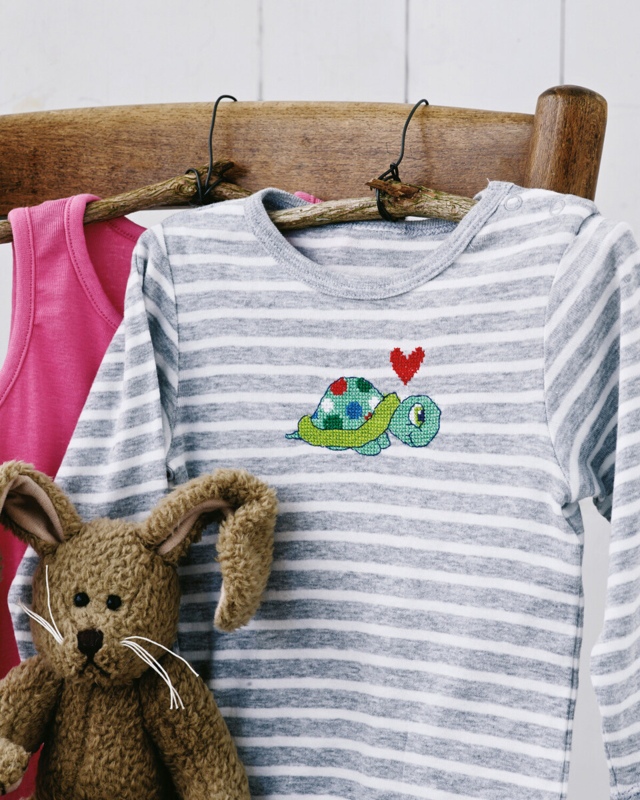 Broderikit Skildpadde 7 x 9 cm