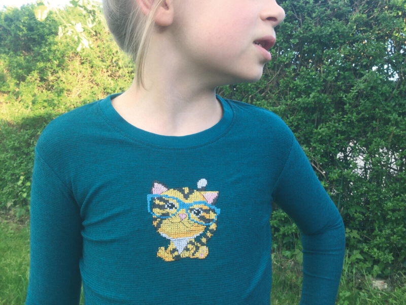 Broderikit Tiger 7 x 9 cm