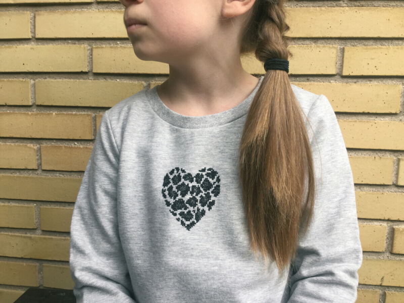 Broderikit Hjerte 7 x 9 cm