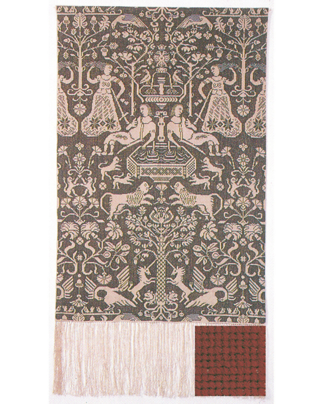 Broderikit Beidewand rød 85 x 147 cm