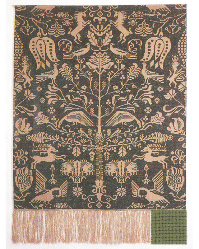 Broderikit Beidewand Lys Grøn 101 x 140 cm