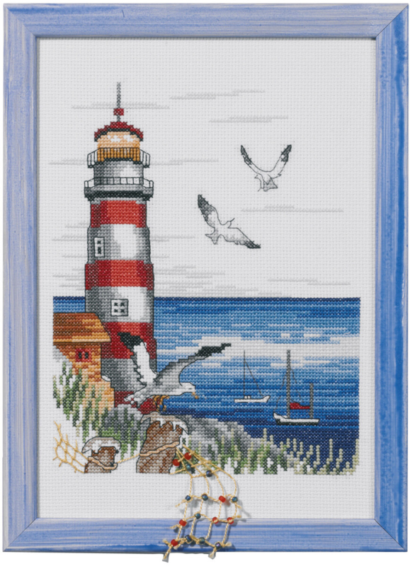 Broderikit Fyrtårnet 20 x 28 cm