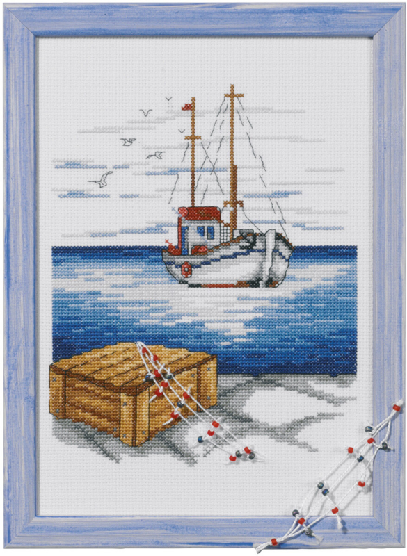 Broderikit Skonnert 20 x 28 cm
