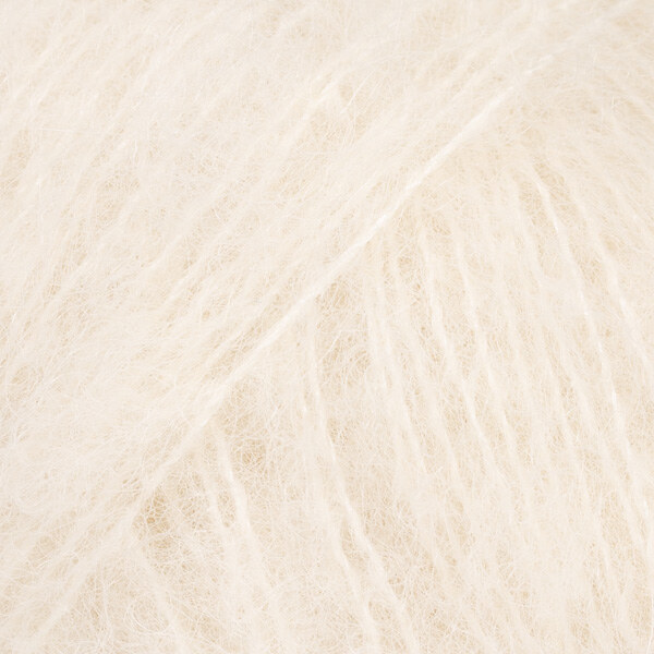 DROPS Brushed Alpaca Silk 01 Natur (Uni Colour)