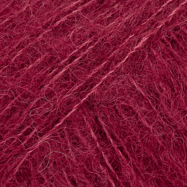DROPS Brushed Alpaca Silk 23 Vinrød (Uni Colour)