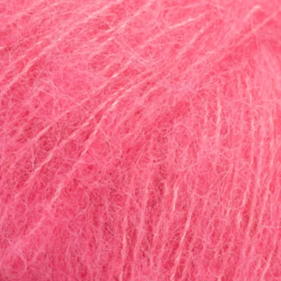 DROPS BRUSHED Alpaca Silk 31 Stærk rosa (Uni colour)