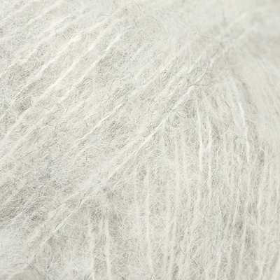 DROPS BRUSHED Alpaca Silk 35 Perlegrå (Uni colour)