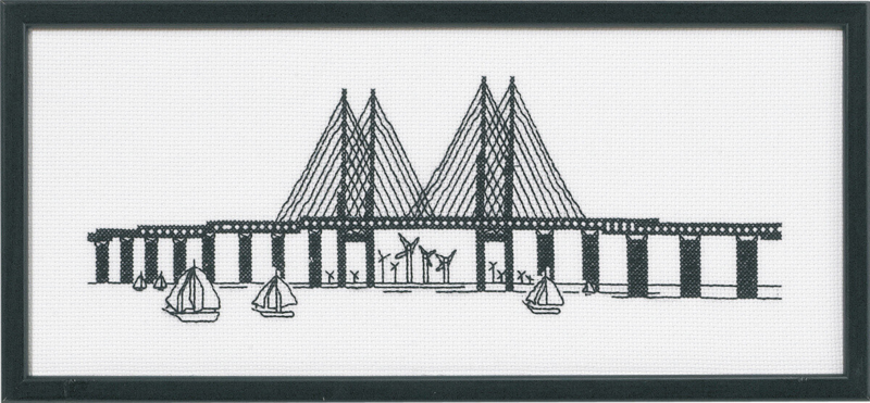 Broderikit Øresundsbroen 5496 36x15 cm