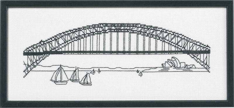 Broderikit Harbour Bridge 5496 36 x 15 cm