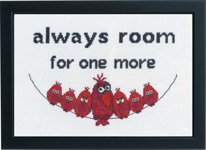 Broderikit Always room for one 29x20 cm