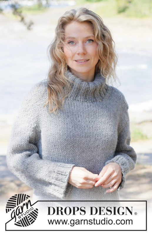 263-36 Slate Ridge Sweater by DROPS Design