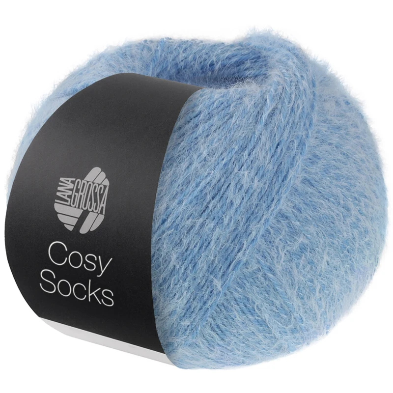 Lana Grossa Cosy Socks 04 Lyseblå