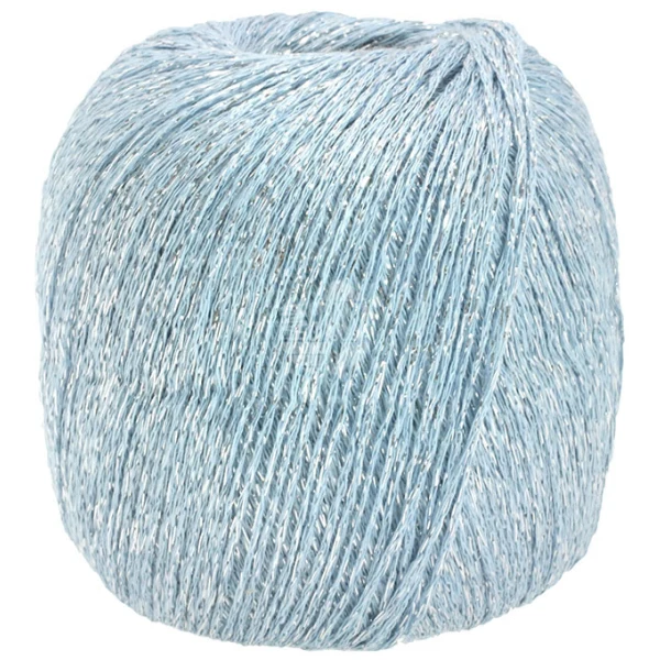 Lana Grossa Brillino 22 Lyseblå/Sølv
