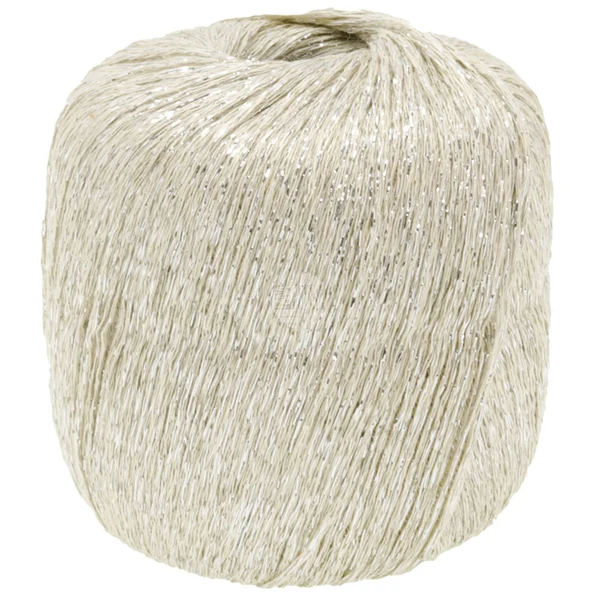 Lana Grossa Brillino 32 Creme/Sølv