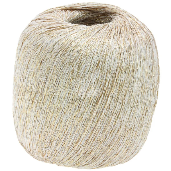 Lana Grossa Brillino 09 Hvid/Guld