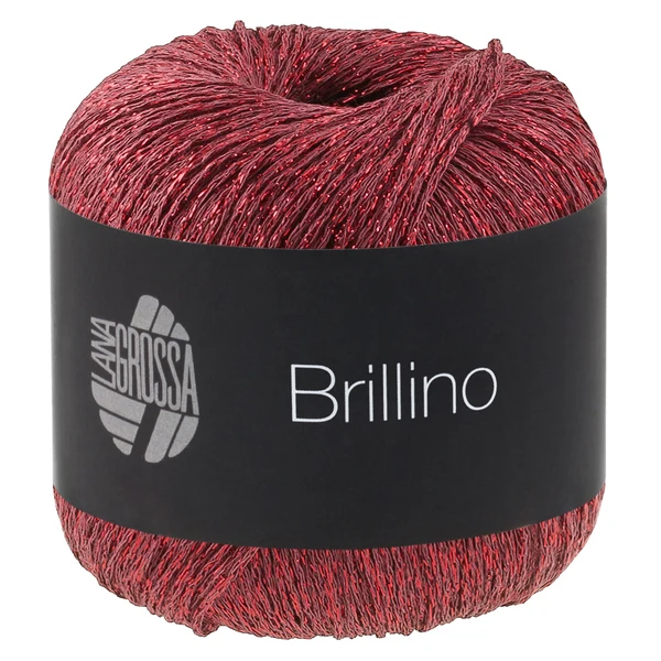 Lana Grossa Brillino 49 Mørkerød