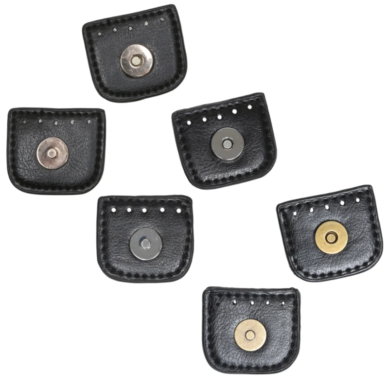 Go Handmade Magnet Tryklås 4 cm  Sort med guld, sølv og bronze
