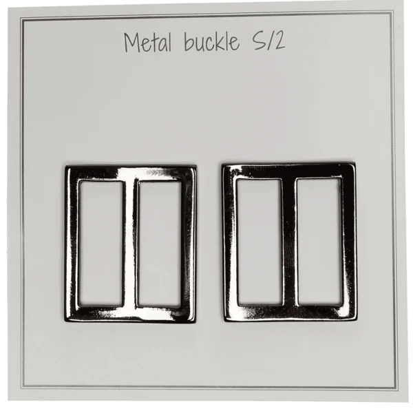 Go Handmade Metal Spænde 31x28 mm, Mørkegrå