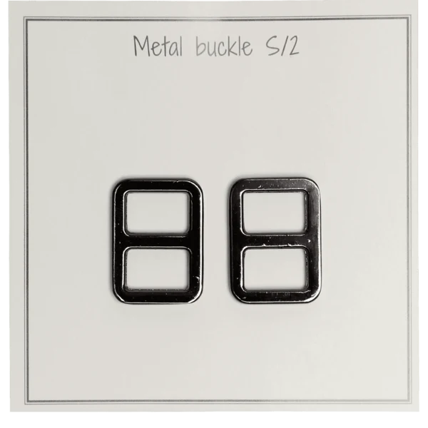 Go Handmade Metal Spænde 25x19 mm, Mørkegrå