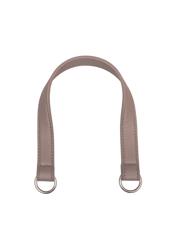 Go Handmade Taskehank med O-ring: Beige/sølv