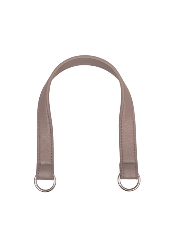 Go Handmade Taskehank med O-ring: Beige/sølv
