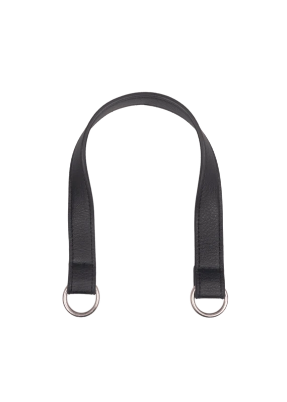 Go Handmade Taskehank med O-ring: Sort/sølv