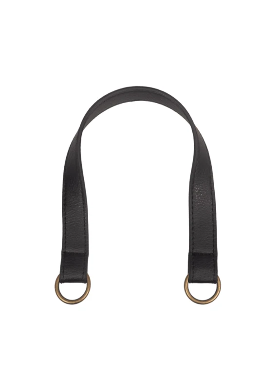 Go Handmade Taskehank med O-ring: Sort/bronze