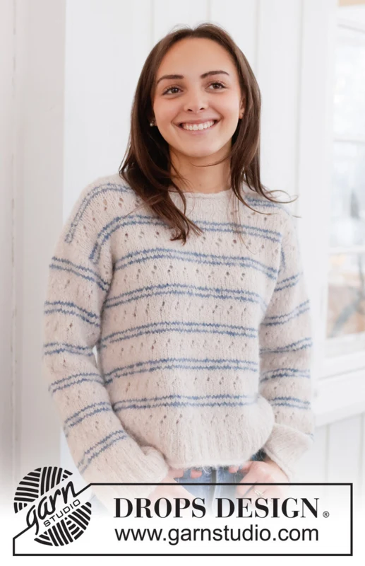 266-27 Harbour Stripes Sweater by DROPS Design