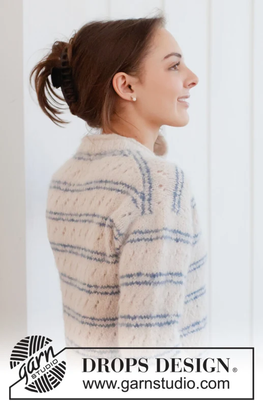 266-27 Harbour Stripes Sweater by DROPS Design