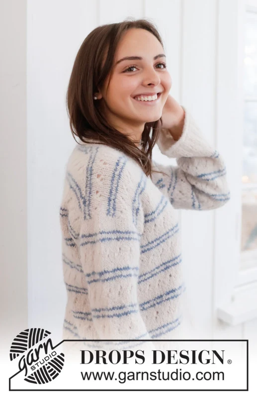 266-27 Harbour Stripes Sweater by DROPS Design