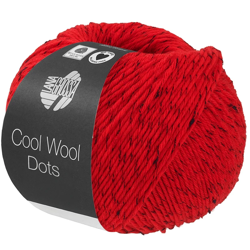 Lana Grossa Cool Wool Dots 05 Rød